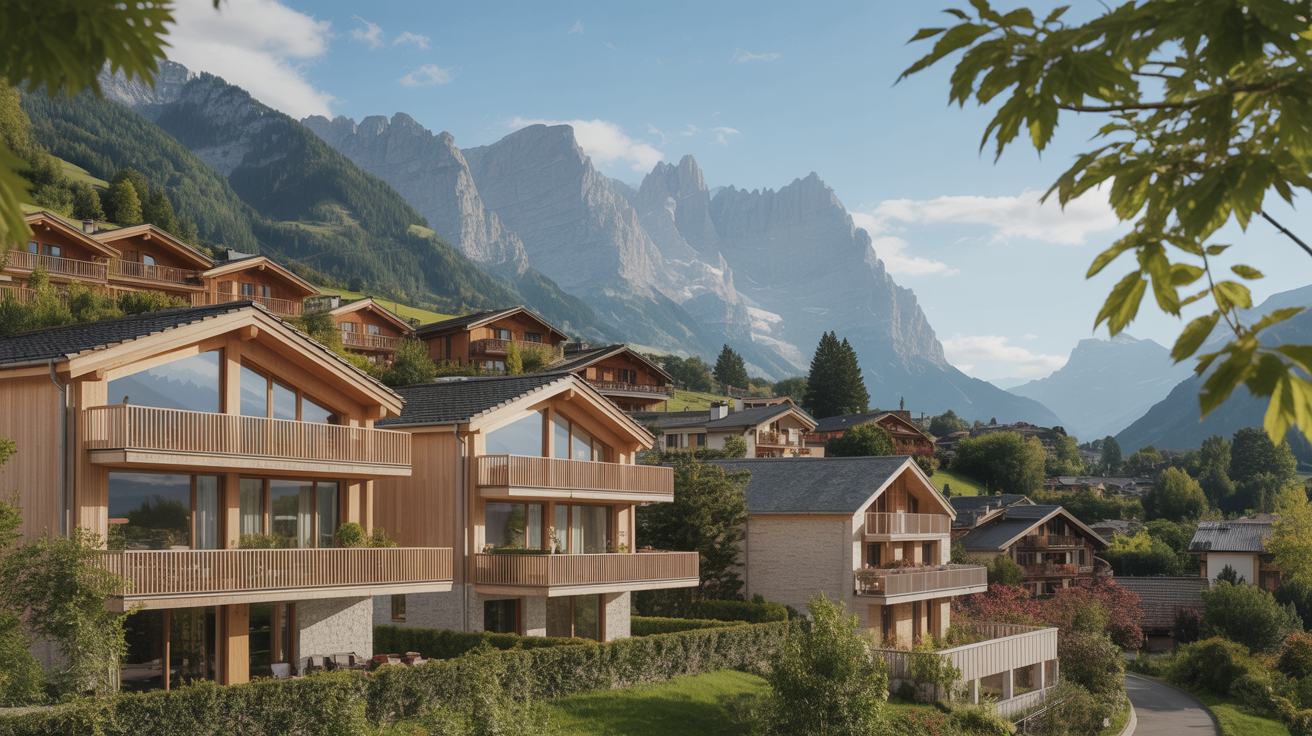 Maisons contemporaines dans un cadre alpin en Haute-Savoie – secteur Thyez, Mont-Saxonnex, Cluses, Scionzier, Marnaz, Vougy, Sallanches, Chatillon sur Cluses, Marignier