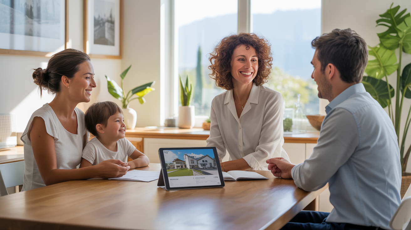 Conseillère immobilière à Thyez accompagnant ses clients avec sincérité et outils digitaux – Mel&Co by EffiCity (Haute-Savoie)